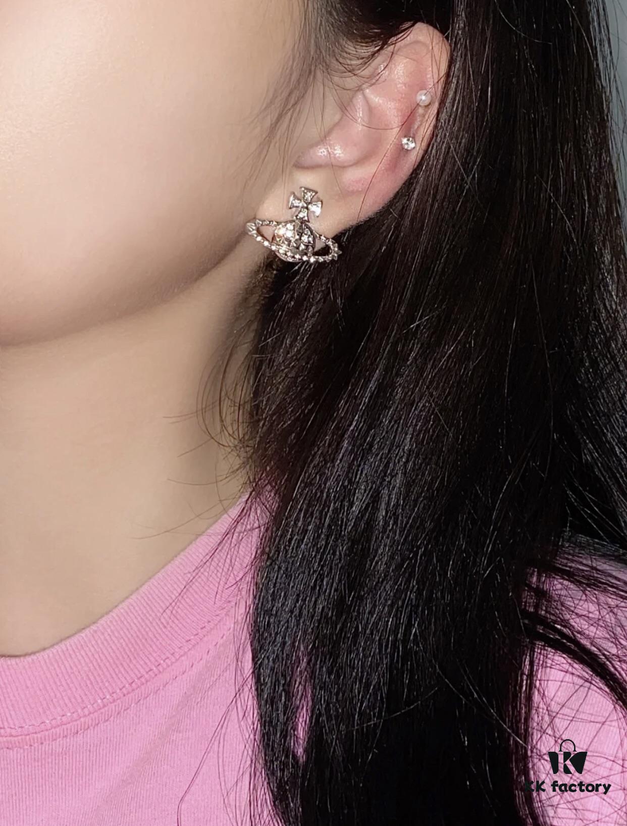 693036caf09edb6de4c4cce1 Vivian New Saturn Stud Earrings