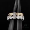 Westminster Double Layer Saturn Ring with Big Zircon - Gold