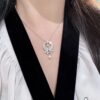 GRAFF Colored Diamond Butterfly Necklace