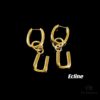 69303708f09edb6de4c4cd24 Celine Letter Earrings, Consistent ZP Material! 26 Letters, Authentic Craftsmanship, Thick Gold Plating!