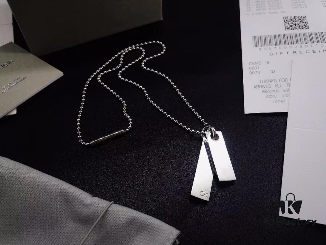 6930370bf09edb6de4c4cd26 CK Men's/Couples Similar Military Tag Minimalist and Elegant, a Great Gift for Boyfriend or as Couples Necklace, Easy to Match with Outfits