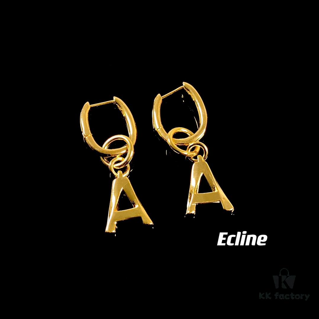 69303724f09edb6de4c4cd3b Celine Letter Earrings, ZP-Consistent Material! 26 Letters, Authentic Craftsmanship, Thick Gold Plating!