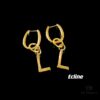 69303728f09edb6de4c4cd40 Celine Letter Earrings, ZP-Consistent Material! 26 Letters, Authentic Craftsmanship, Thick Gold Plating!