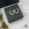 Saint Laurent YSL New Heart Stud Earrings