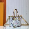693037b0f09edb6de4c4cdcc M46705 NEVERFULL BB Bag in White with Tricolor Design, Collaborated with Takashi Murakami