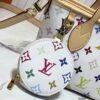 693037b4f09edb6de4c4cdcf M46705 NEVERFULL BB Bag in White with Tricolor Design, Collaborated with Takashi Murakami
