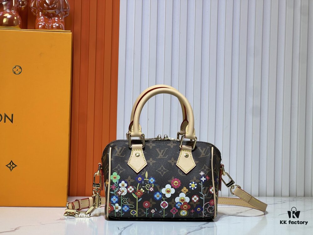 693037bbf09edb6de4c4cdd5 M45957.M58953 Color-Changing Yellow Leather Speedy Bandoulière 20