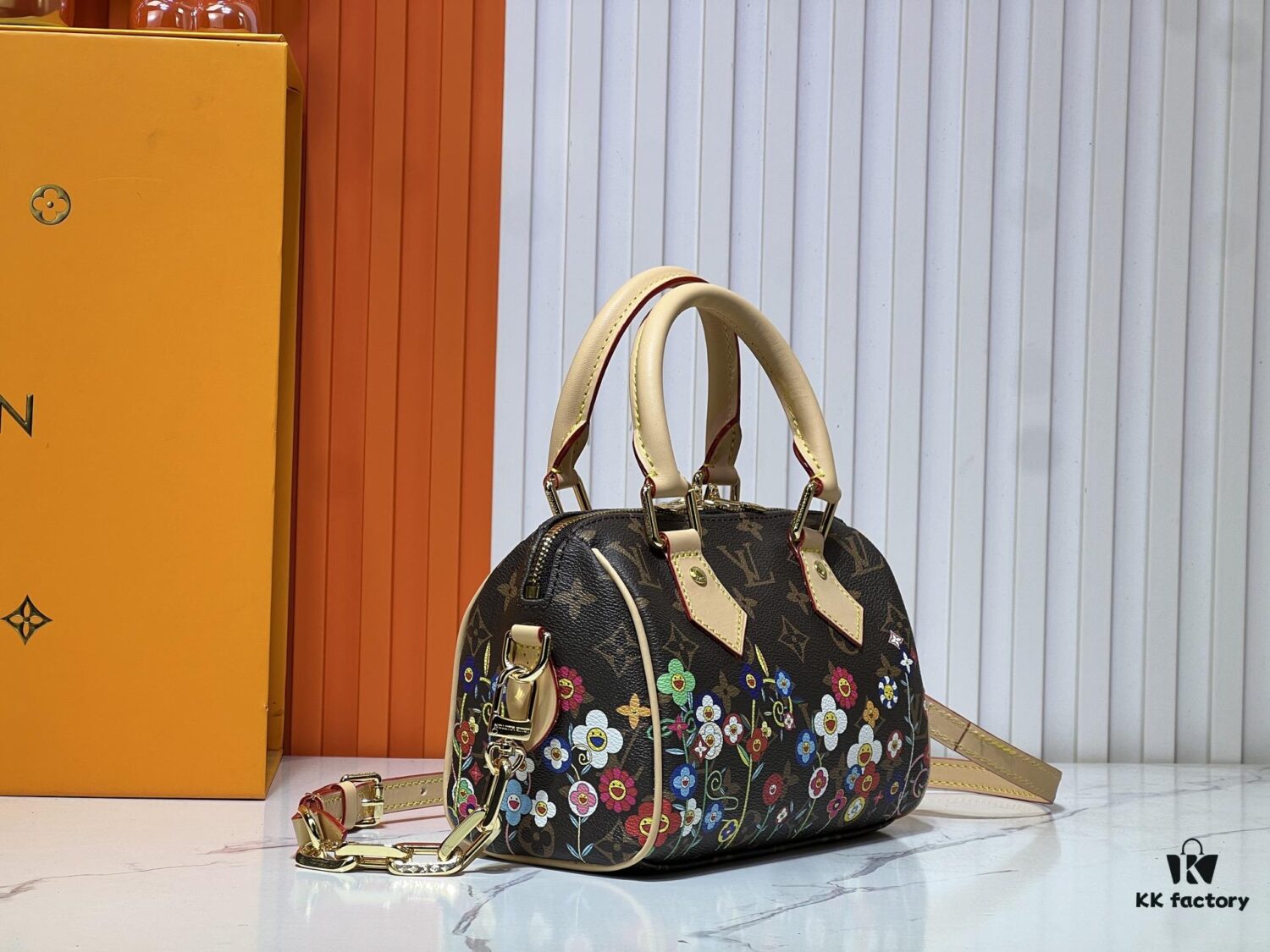 693037bcf09edb6de4c4cdd6 M45957.M58953 Color-Changing Yellow Leather Speedy Bandoulière 20