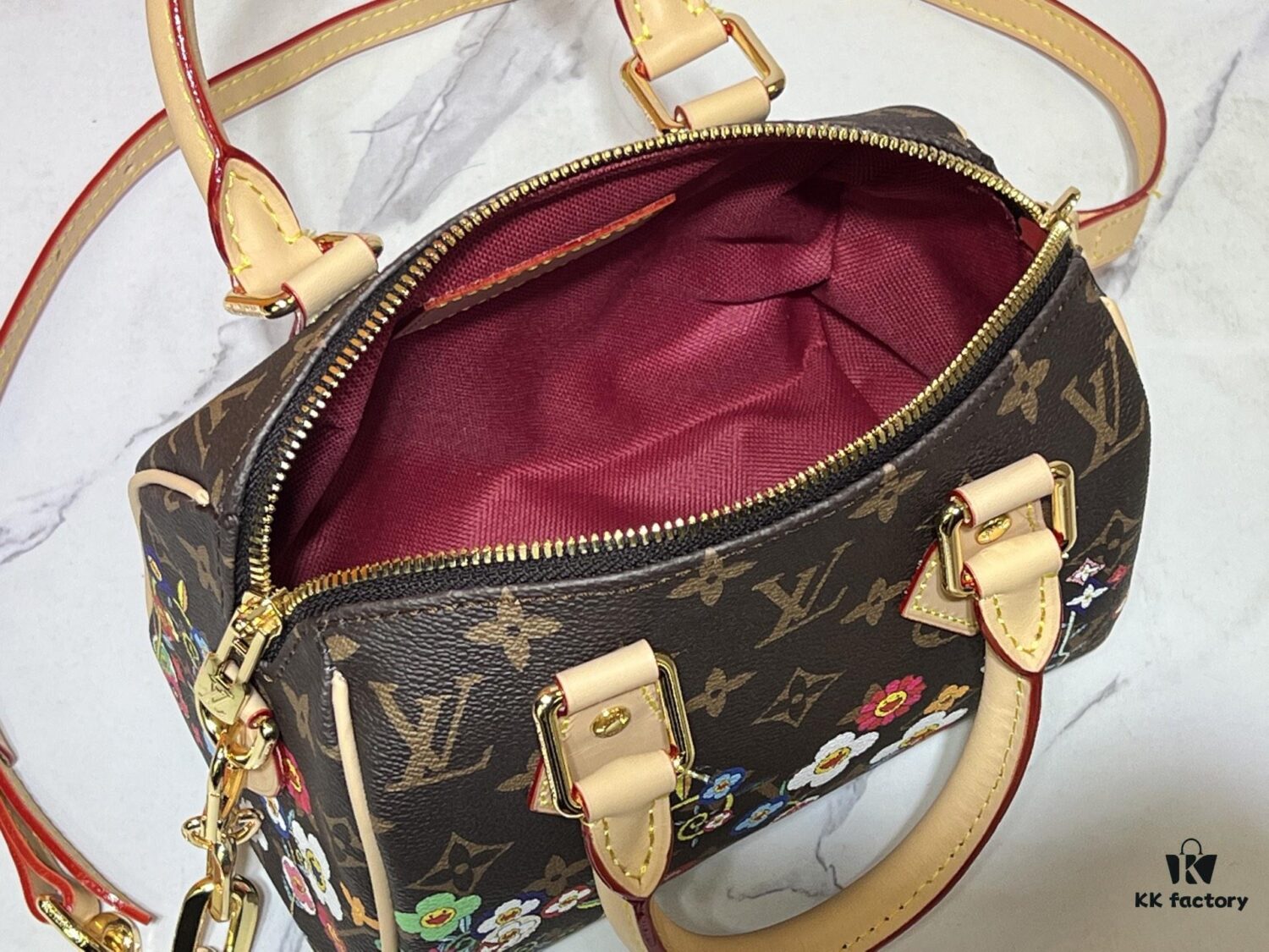 693037c1f09edb6de4c4cdda M45957.M58953 Color-Changing Yellow Leather Speedy Bandoulière 20
