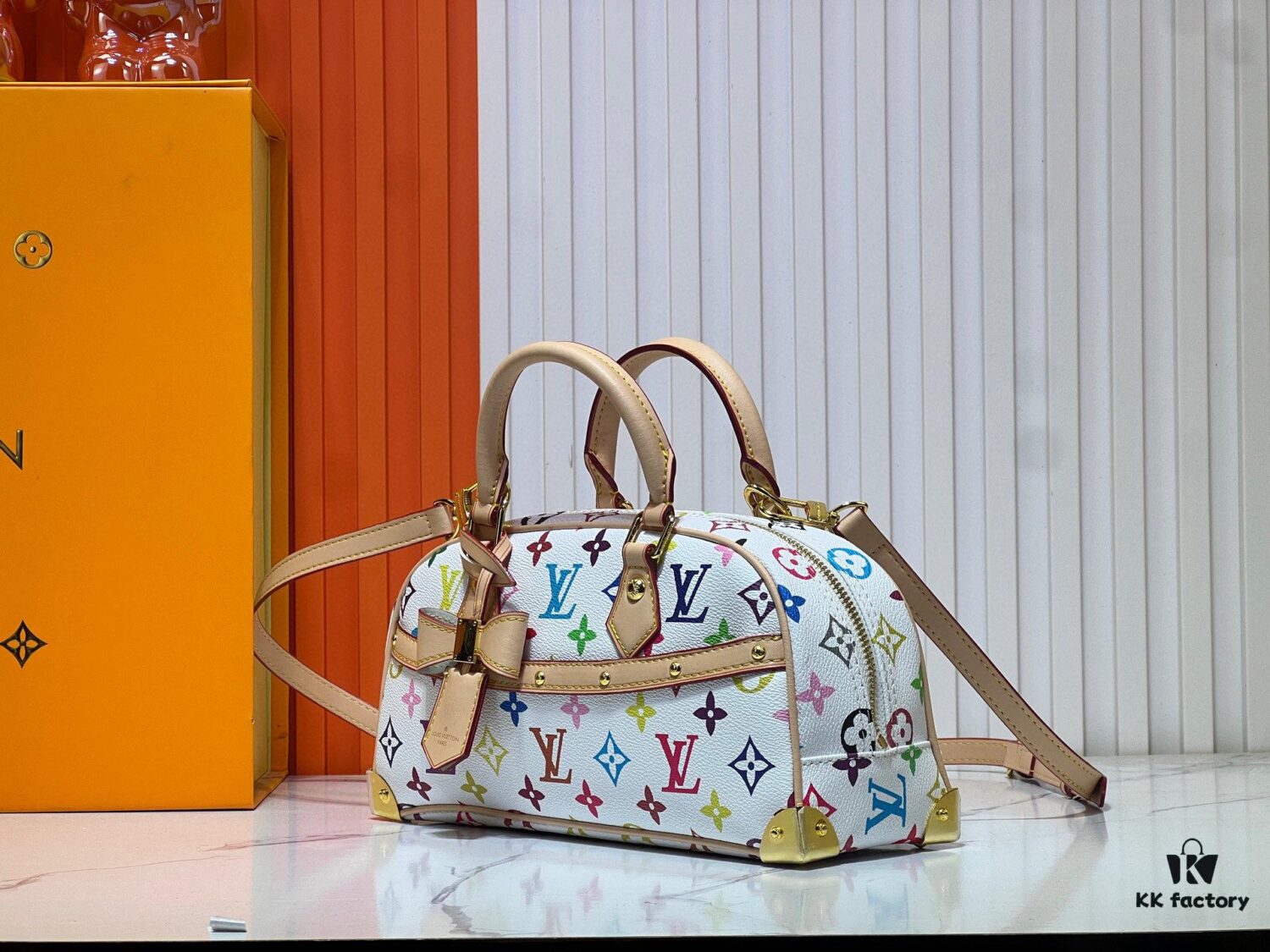 693037d3f09edb6de4c4cde5 Upgraded Original M13084 Handbag East West Bag from Louis Vuitton x Takashi Murakami Reissue Collection