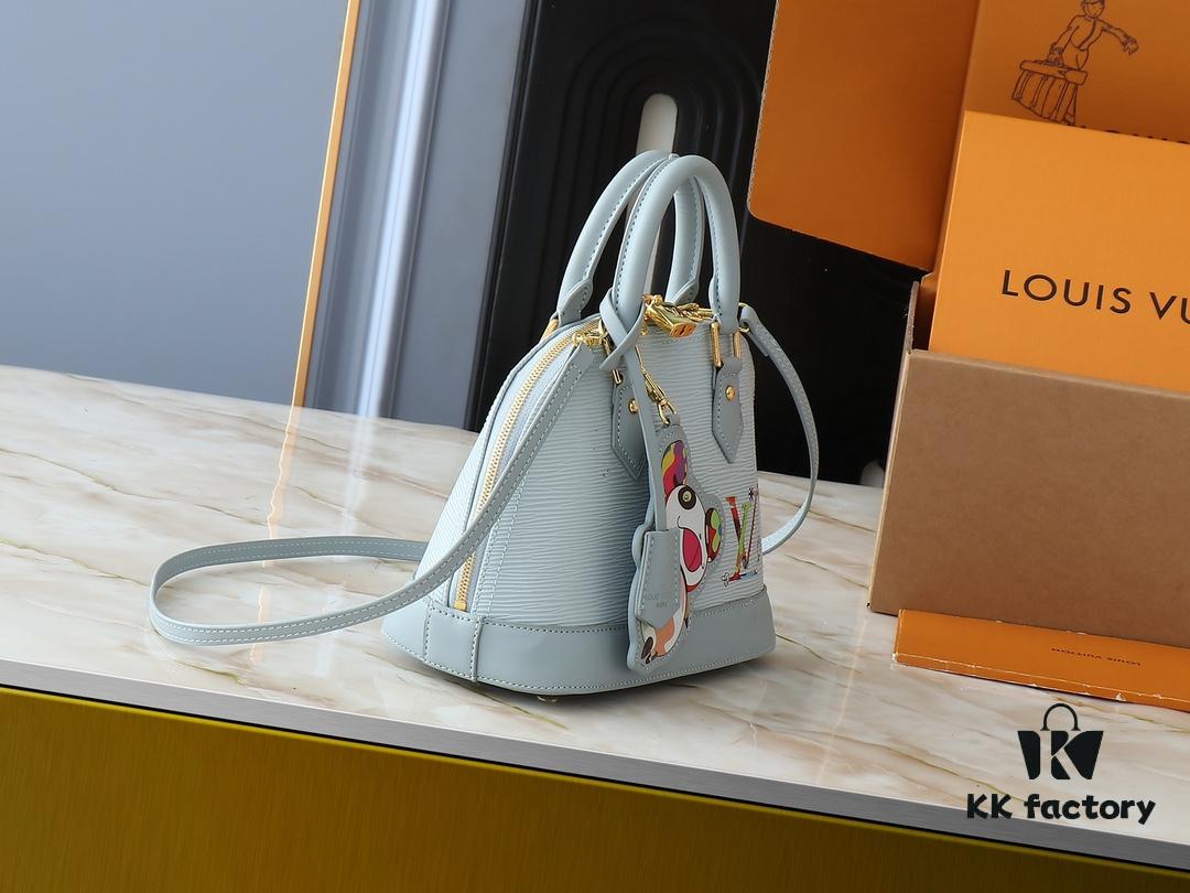 693037edf09edb6de4c4ce01 Upgraded Original M13670 M14197 M53152 Alma BB Bag from the Louis Vuitton x Takashi Murakami Re-Edition Collection