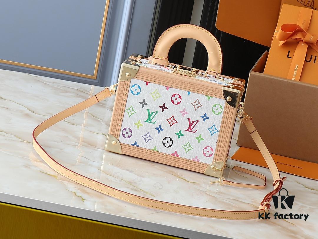 693037fcf09edb6de4c4ce13 Upgraded Original M13125 M45675 Louis Vuitton x Takashi Murakami Petite Valise Bag