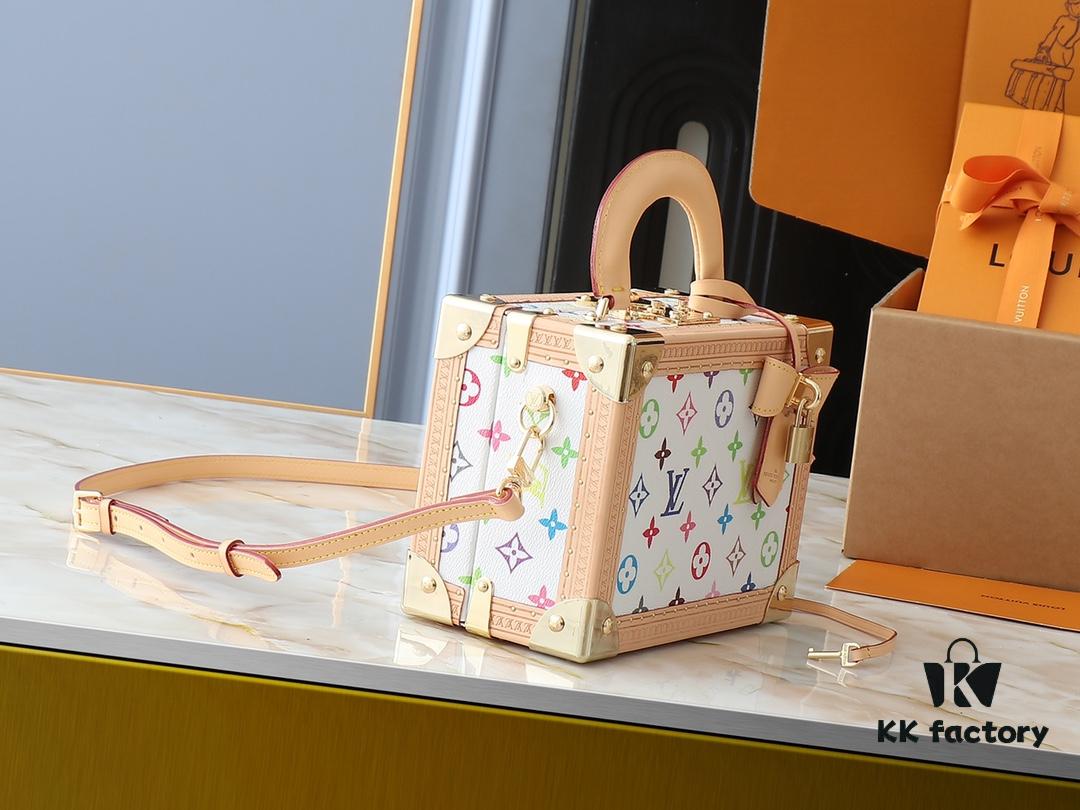 693037fcf09edb6de4c4ce14 Upgraded Original M13125 M45675 Louis Vuitton x Takashi Murakami Petite Valise Bag