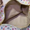 69303894f09edb6de4c4ce9b M13742 White Color Black Color Travel Bag Keepall Bandoulière 45
