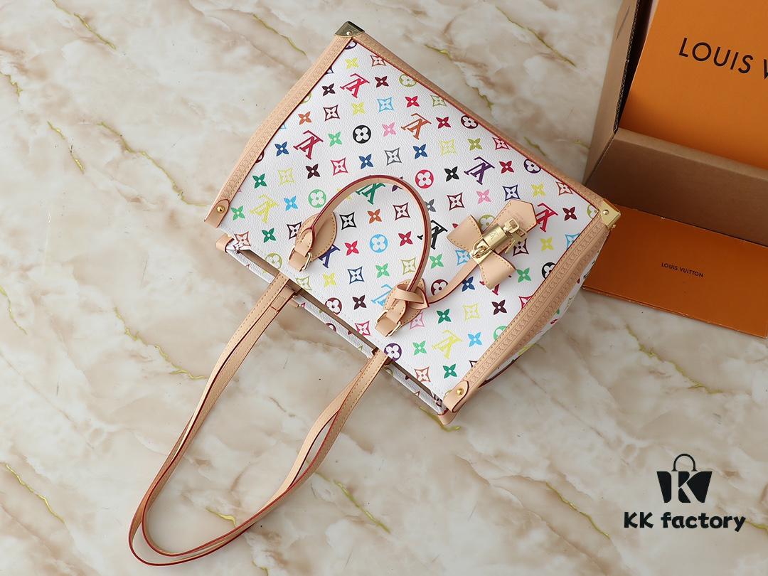 693038bff09edb6de4c4cec1 Upgraded Original M13079 Louis Vuitton x Takashi Murakami Reimagined OnTheGo MM Handbag