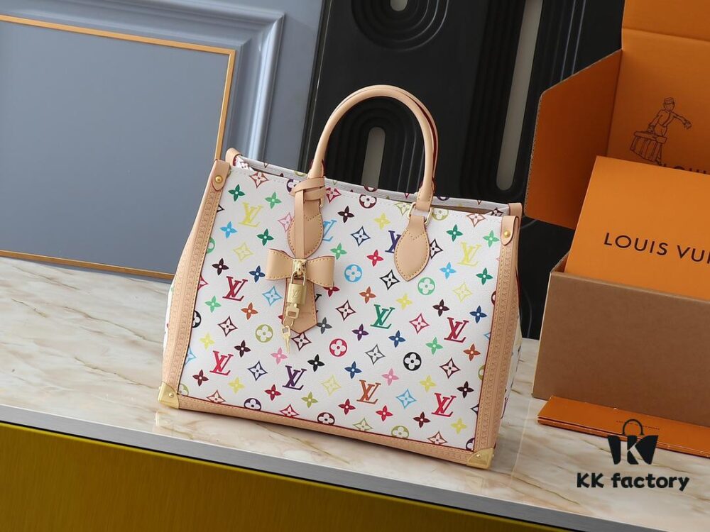 693038c0f09edb6de4c4cec3 Upgraded Original M13079 Louis Vuitton x Takashi Murakami Reimagined OnTheGo MM Handbag