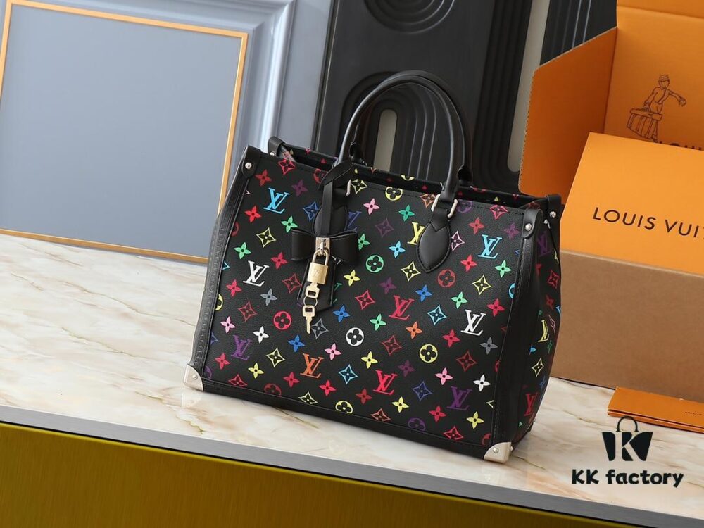693038c4f09edb6de4c4cec8 Upgraded Original M13079 Louis Vuitton x Takashi Murakami Re-Edition Series OnTheGo MM Handbag
