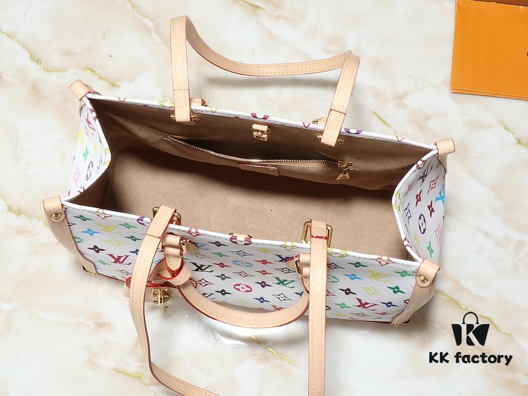 693038cbf09edb6de4c4cecd Upgraded Original M13079 Louis Vuitton x Takashi Murakami Reimagined OnTheGo MM Handbag
