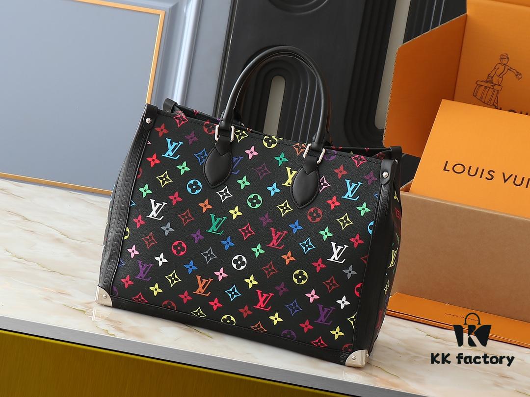 693038ccf09edb6de4c4cecf Upgraded Original M13079 Louis Vuitton x Takashi Murakami Re-Edition Series OnTheGo MM Handbag