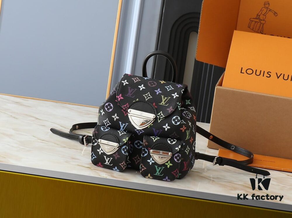 693038cdf09edb6de4c4ced1 Upgraded Original M13081 M46836 This Venice Backpack Crafted from Coated Canvas with Vivid Hues by Japanese Artist Takashi Murakami Depicting the Monogram Pattern, Showcasing the Playful Spirit of the Louis Vuitton x Takashi Murakami Reissue Collection