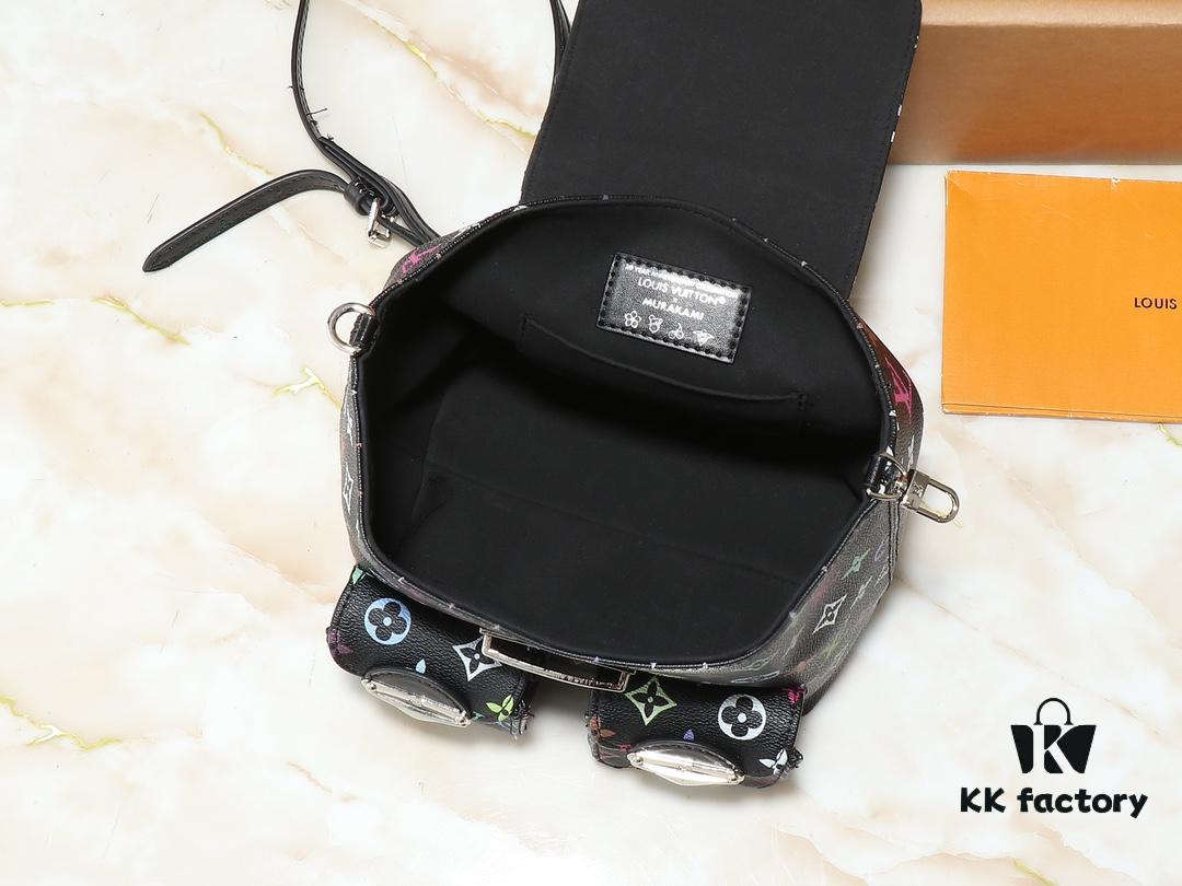 693038d3f09edb6de4c4ced6 Upgraded Original M13081 M46836 This Venice Backpack Crafted from Coated Canvas with Vivid Hues by Japanese Artist Takashi Murakami Depicting the Monogram Pattern, Showcasing the Playful Spirit of the Louis Vuitton x Takashi Murakami Reissue Collection
