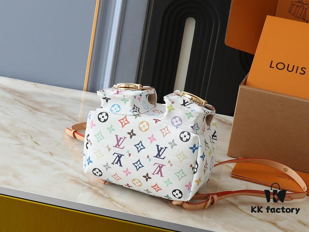 693038d7f09edb6de4c4cedb Upgraded Original M13081 M46836 This Venice Backpack Crafted from Coated Canvas with Vivid Hues by Japanese Artist Takashi Murakami Depicting the Monogram Pattern, Showcasing the Playful Spirit of the Louis Vuitton x Takashi Murakami Reissue Collection