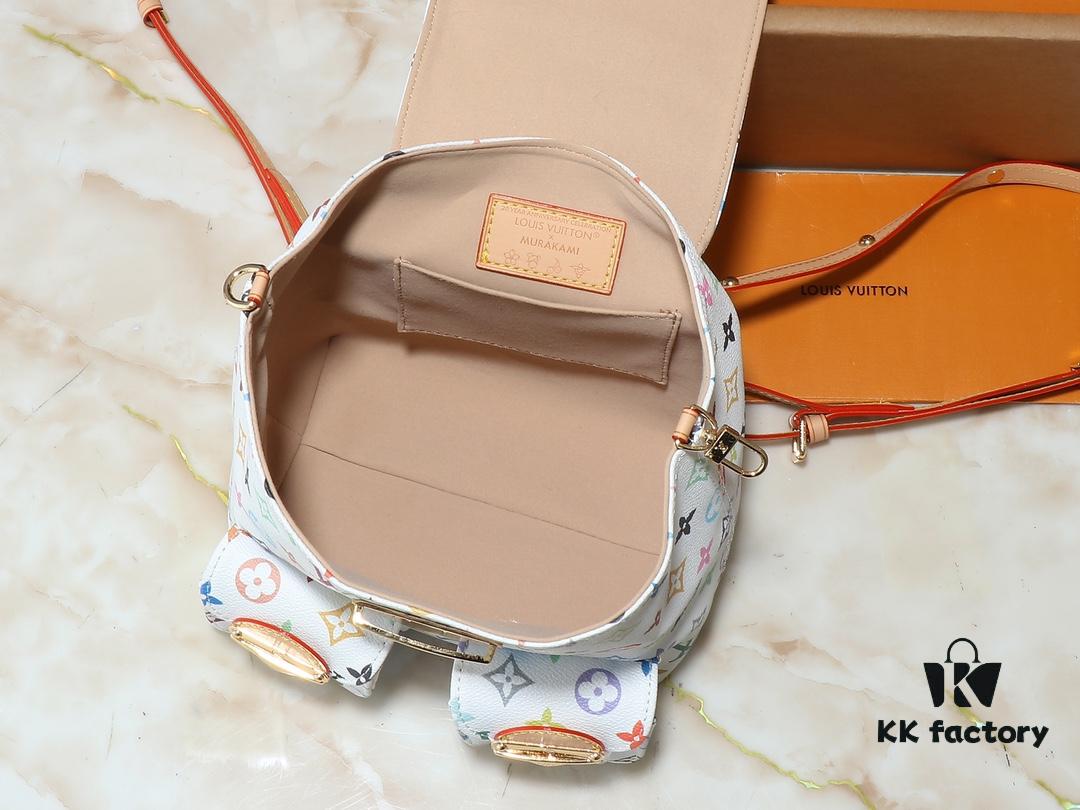 693038dbf09edb6de4c4cee0 Upgraded Original M13081 M46836 This Venice Backpack Crafted from Coated Canvas with Vivid Hues by Japanese Artist Takashi Murakami Depicting the Monogram Pattern, Showcasing the Playful Spirit of the Louis Vuitton x Takashi Murakami Reissue Collection