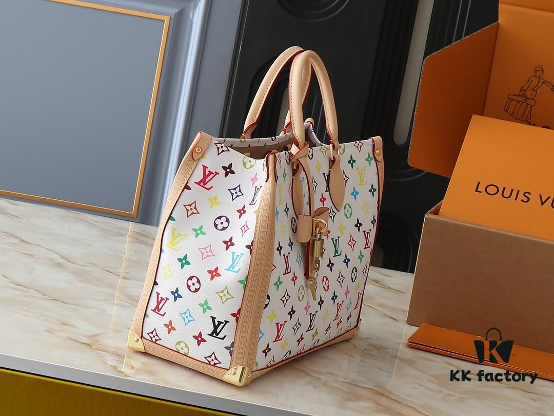 693038def09edb6de4c4cee3 Upgraded Original M13079 Louis Vuitton x Takashi Murakami Reimagined OnTheGo MM Handbag