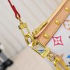 693038e1f09edb6de4c4cee6 M13404 Black Color White Color Coated Canvas Pochette Accessoires Bag