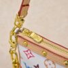 693038e2f09edb6de4c4cee7 M13404 Black Color White Color Coated Canvas Pochette Accessoires Bag