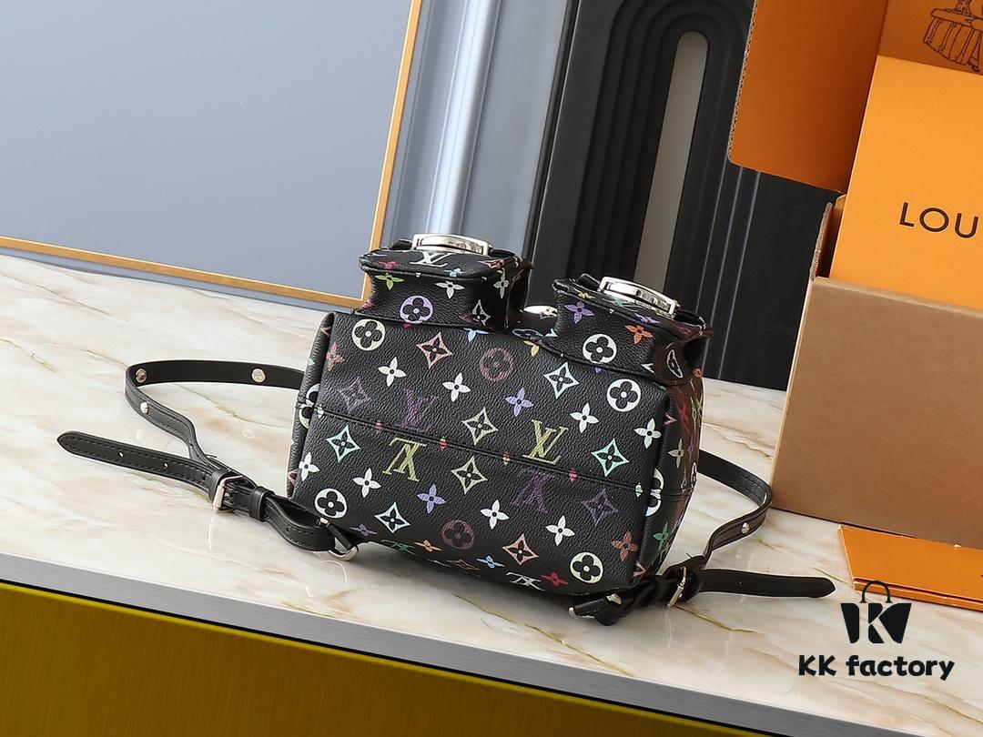 693038e3f09edb6de4c4ceea Upgraded Original M13081 M46836 This Venice Backpack Crafted from Coated Canvas with Vivid Hues by Japanese Artist Takashi Murakami Depicting the Monogram Pattern, Showcasing the Playful Spirit of the Louis Vuitton x Takashi Murakami Reissue Collection
