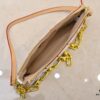 693038e4f09edb6de4c4ceec M13404 Black Color White Color Coated Canvas Pochette Accessoires Bag