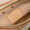693038e6f09edb6de4c4ceed M13404 Black Color White Color Coated Canvas Pochette Accessoires Bag