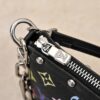 693038e9f09edb6de4c4cef0 M13404 Black and White Coated Canvas Pochette Accessoires Bag