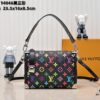 693038eff09edb6de4c4cef7 M14046 M46358 Black Tricolor White Tricolor Side Trunk Medium Handbag
