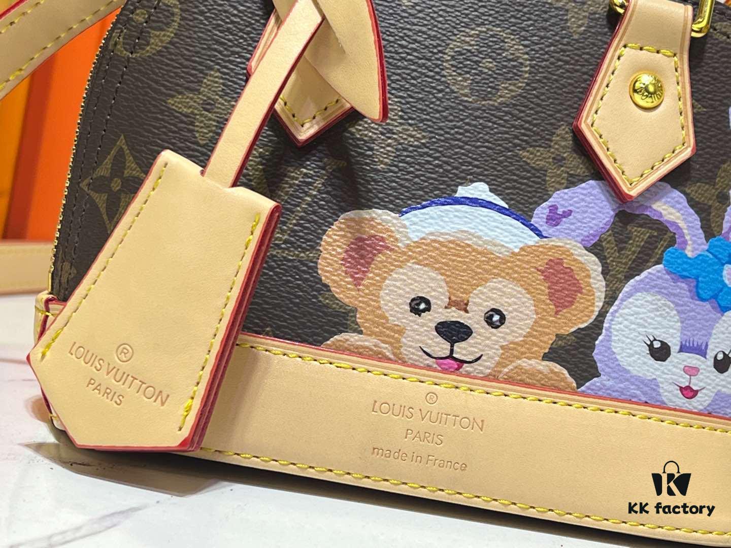 Upgraded Original Version [Louis Vuitton Alma Nano Shell Handbag] M82717 M90611 Mini Shell Bag Kiki Starry Series New Launch Nano Alma Bag
