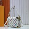 M14046 M46358 Black Tricolor White Tricolor Medium Side Trunk Handbag