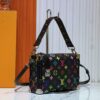 69303926f09edb6de4c4cf3e M14046 M46358 Black Tricolor White Tricolor Medium Side Trunk Bag