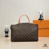 Large 2021 New LV New Grand Palais MM 🎉🎉🎉 Louis Vuitton Double-Sided Yellow Leather Monogram Fashion Shoulder and Top Handle Bag
