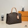 Large 2021 New LV New Grand Palais MM 🎉🎉🎉 Louis Vuitton Double-Sided Yellow Leather Monogram Fashion Shoulder and Top Handle Bag