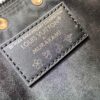 6930396af09edb6de4c4cfb3 M13404 Black and White Coated Canvas Pochette Accessoires Bag