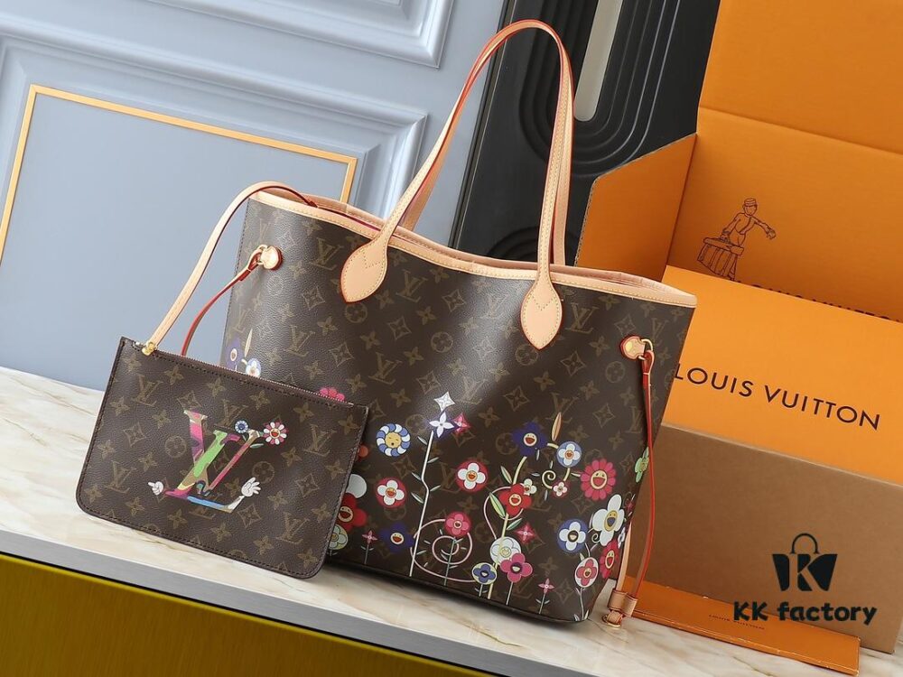 6930396bf09edb6de4c4cfb6 Upgraded Original M13675 M13271 M40995 This Medium Neverfull Bag from Louis Vuitton x Takashi Murakami Re-Edition Collection