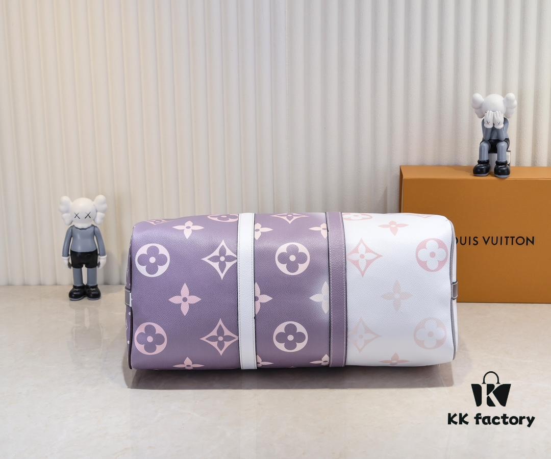 693039dbf09edb6de4c4d030 Louis Vuitton Classic Keepall 45 Travel Bag in Soft Pink Tones, Model No. 59943 41418