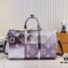 693039dbf09edb6de4c4d031 Louis Vuitton Classic Keepall 45 Travel Bag in Soft Pink Tones, Model No. 59943 41418