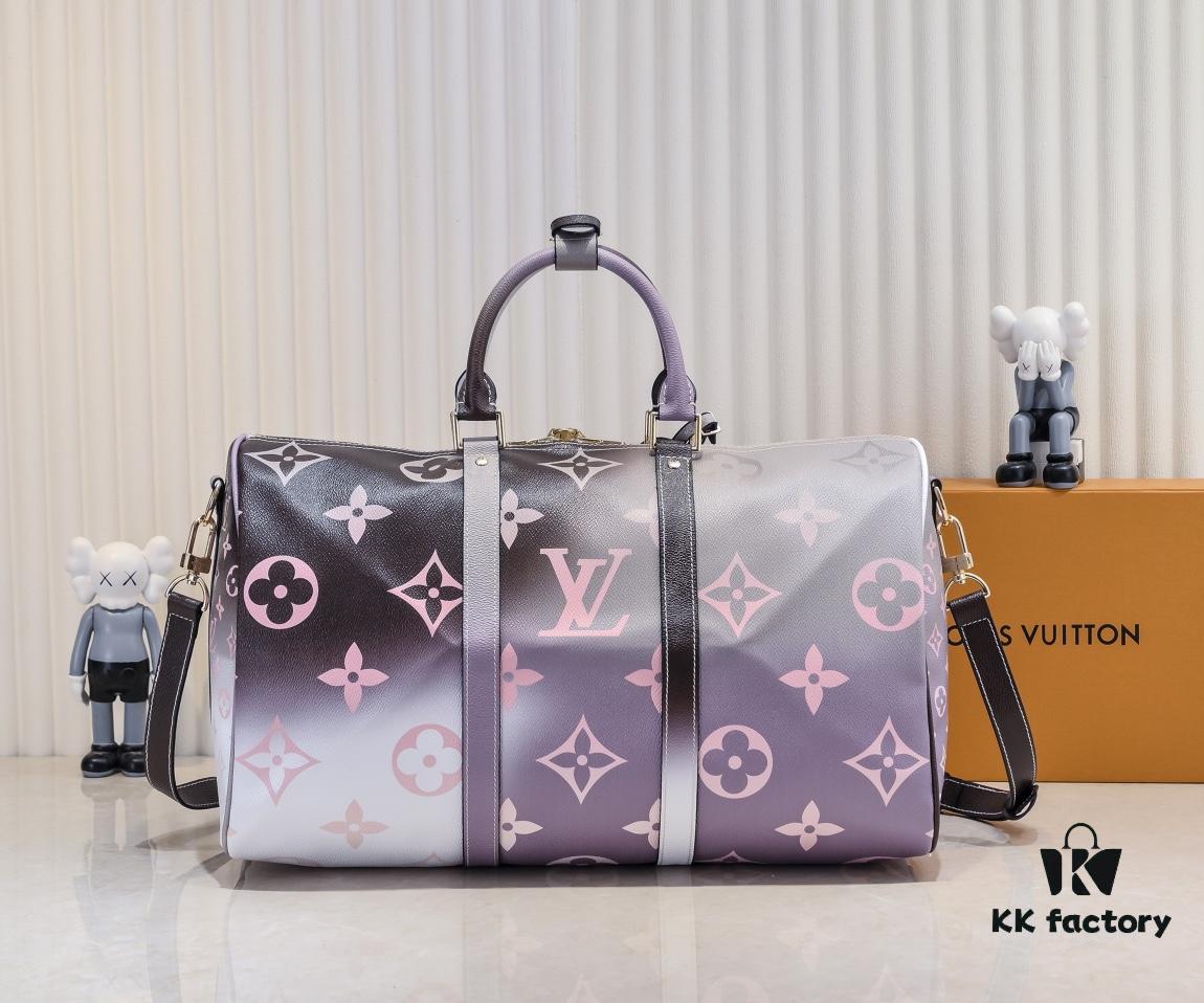 693039dbf09edb6de4c4d031 Louis Vuitton Classic Keepall 45 Travel Bag in Soft Pink Tones, Model No. 59943 41418