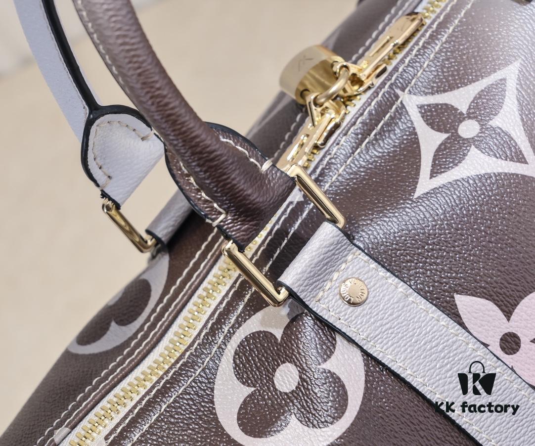 693039dff09edb6de4c4d033 Louis Vuitton Classic Keepall 45 Travel Bag in Soft Pink Tones, Model No. 59943 41418