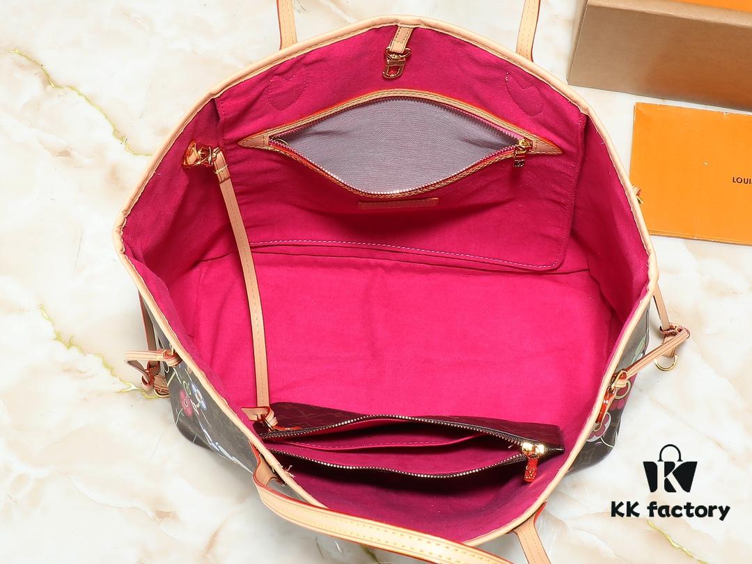 693039e5f09edb6de4c4d038 Upgraded Original M13675 M13271 M40995 This Medium Neverfull Bag from Louis Vuitton x Takashi Murakami Re-Edition Collection