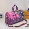 693039e5f09edb6de4c4d039 Louis Vuitton Classic Keepall 45 Travel Bag in Soft Pink Tones