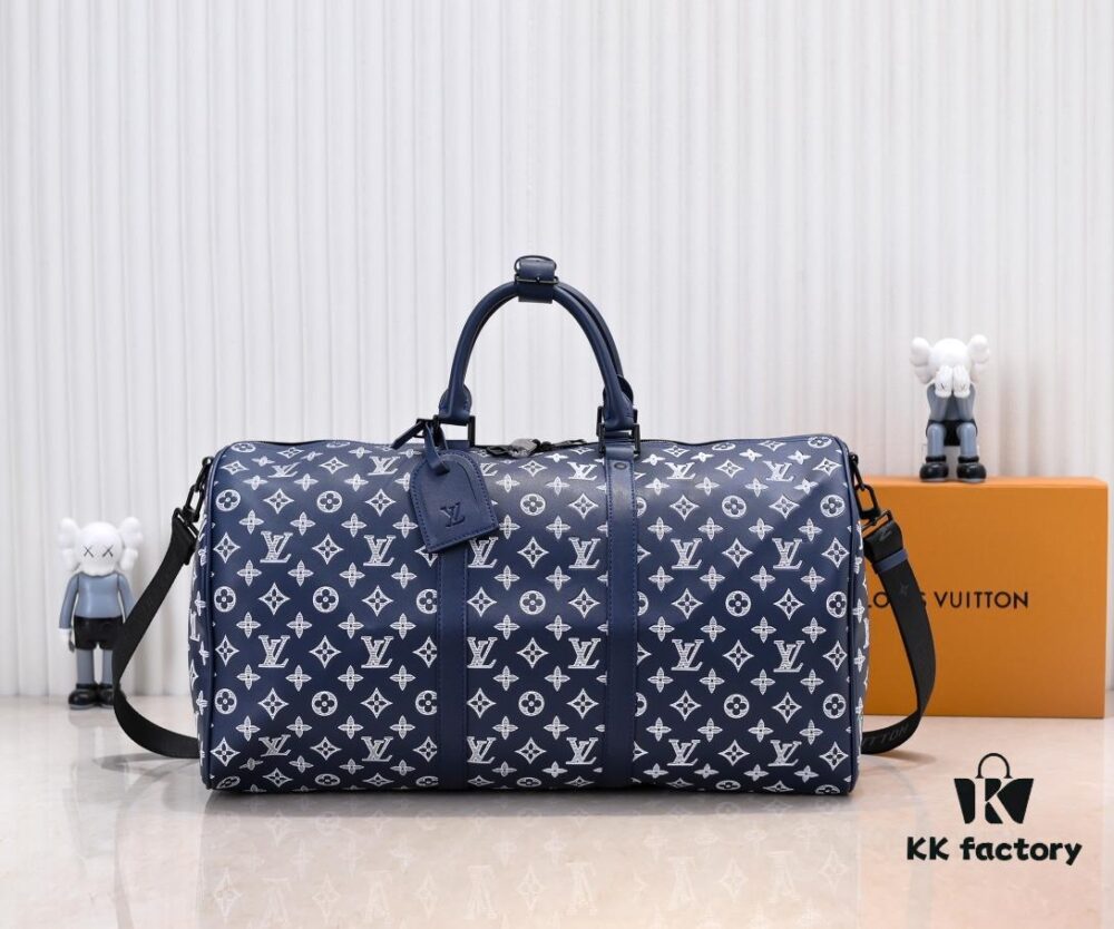 693039fcf09edb6de4c4d04b Exclusive Real Shot M24953 New Version Louis Vuitton Classic Keepall Travel Bag Embracing the Modern Edge of Monogram Shadow Leather
