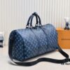 69303a03f09edb6de4c4d051 Exclusive Real Shot M24953 41416 New Version Louis Vuitton Classic Keepall Travel Bag Release Monogram Shadow Leather's Modern Flair